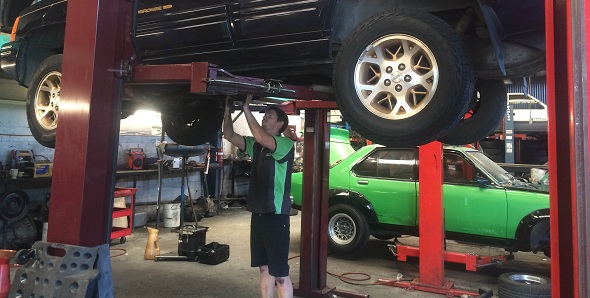 checking suspension and wheel alignment
